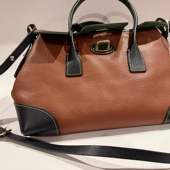 Dooney & Bourke Two-Tone Leather Satchel - Picture 11 of 12